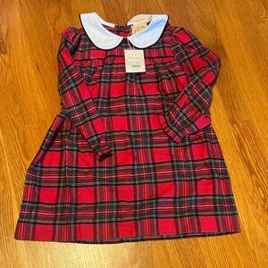 The Beaufort Bonnet Company Red Plaid Kids Dress